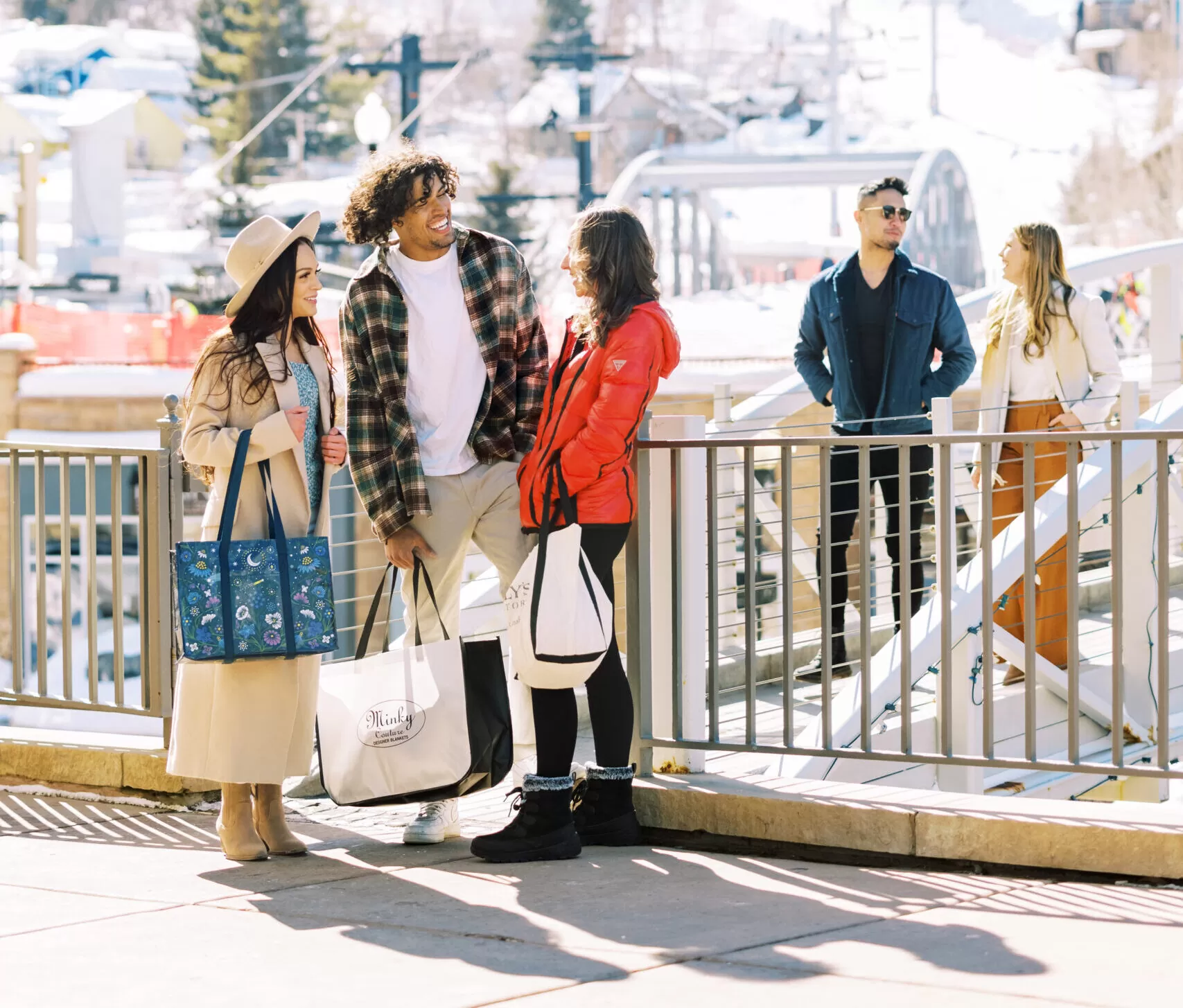 Shopping on Mainstreet in Winter